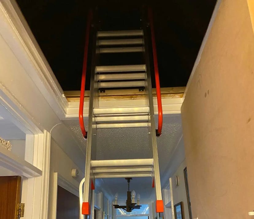 Heavy duty loft ladder installed by KMW Loft Ladders